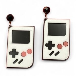 Gameboy Earrings Acrylic Retro 90s Dangle Post Earrings
